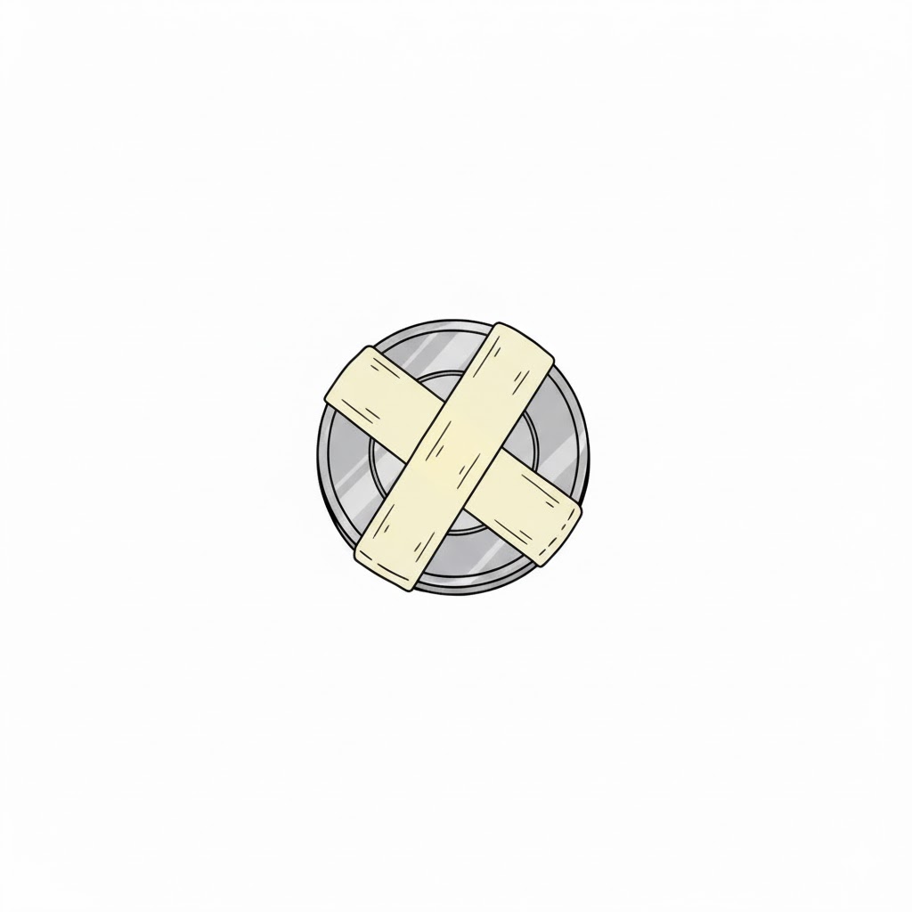 ボタン電池の絶縁