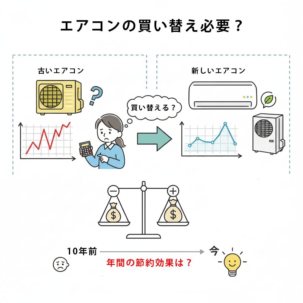 エアコン買い方た方が省エネ?