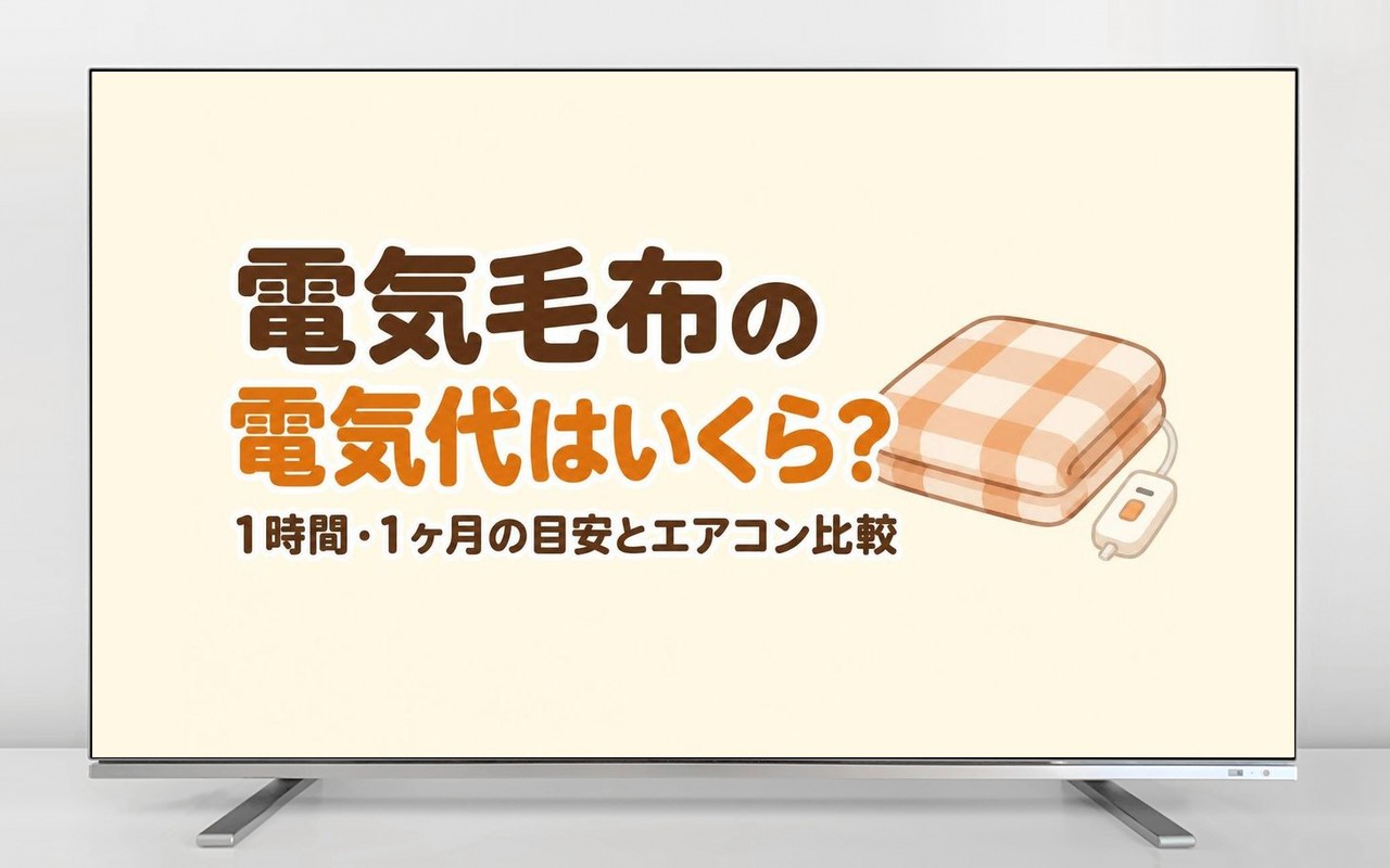 電気毛布の電気代はいくら？1時間・1ヶ月の目安とエアコン比較